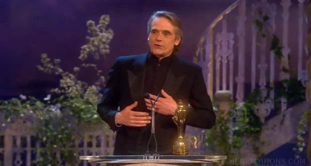 Video of Jeremy Irons presenting at The Classical Brit Awards